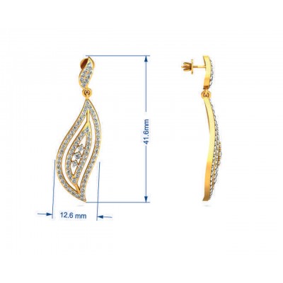 Dipti Diamond Dangle Earrings